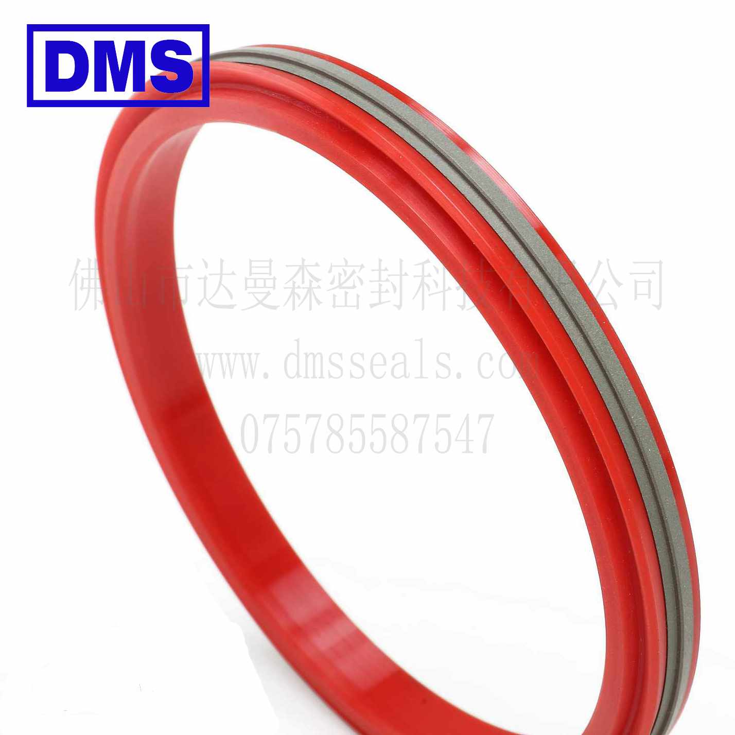 DMS Seal Manufacturer-DDA - PTFE Hydraulic Piston Seal with NBRFKM O-Ring