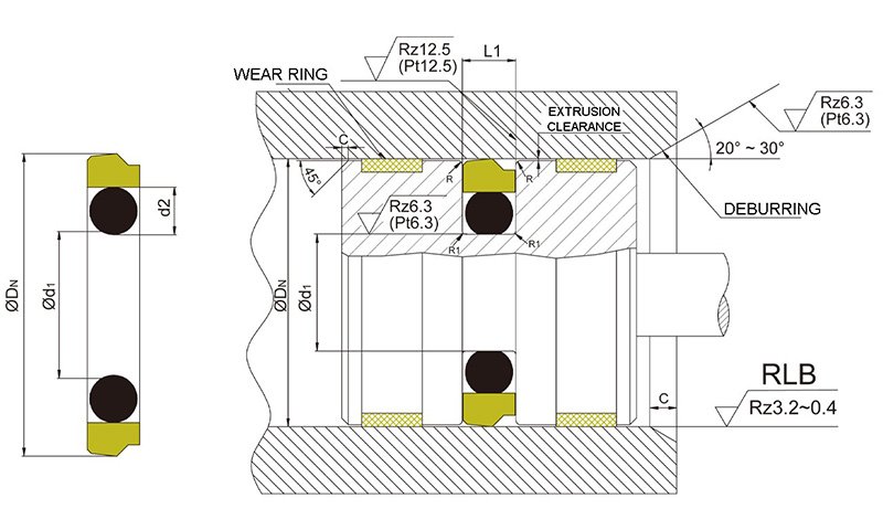 DMS Seals hydraulic cylinder packing replacement for sale-1