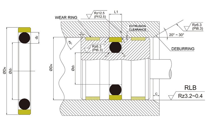 DMS Seals cylinder oil seal company for light and medium hydraulic systems-1