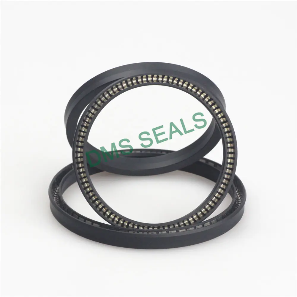 Carbon fiber filled PTFE spring energized seal