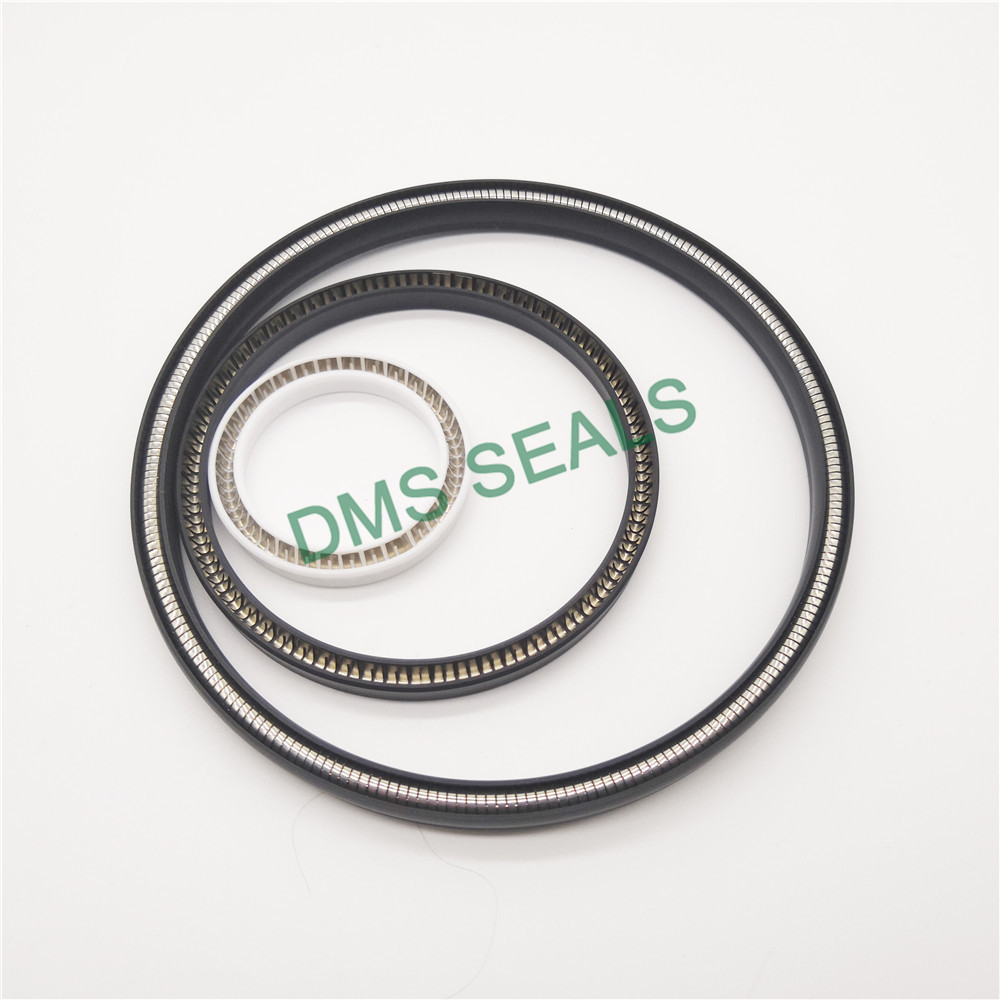 Carbon fiber filled PTFE spring energized seal