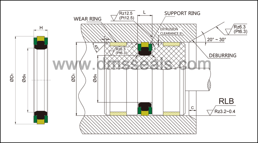 DMS Seals Quality metric mechanical seals for piston and hydraulic cylinder-1