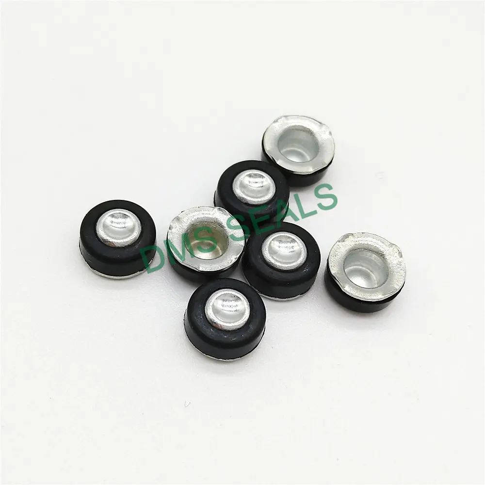 Metal and rubber plug seal for air bottle