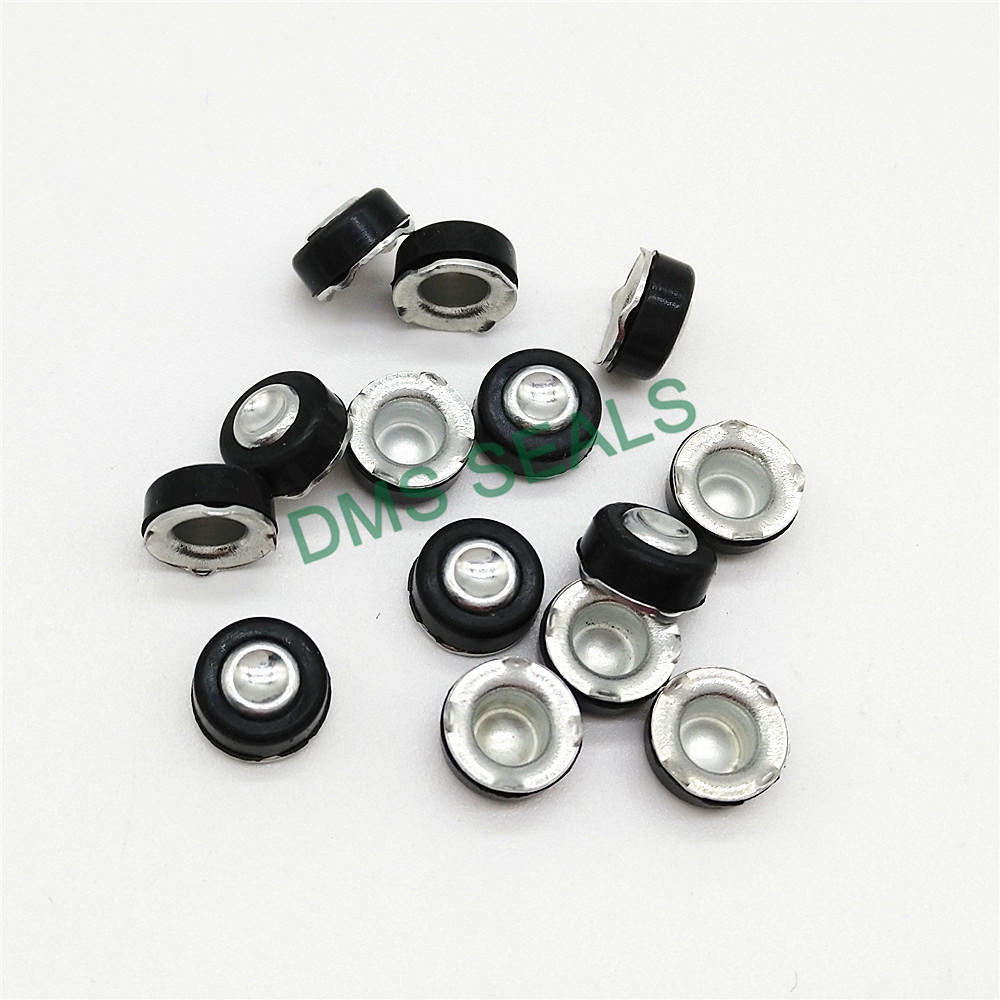 Metal and rubber plug seal for air bottle