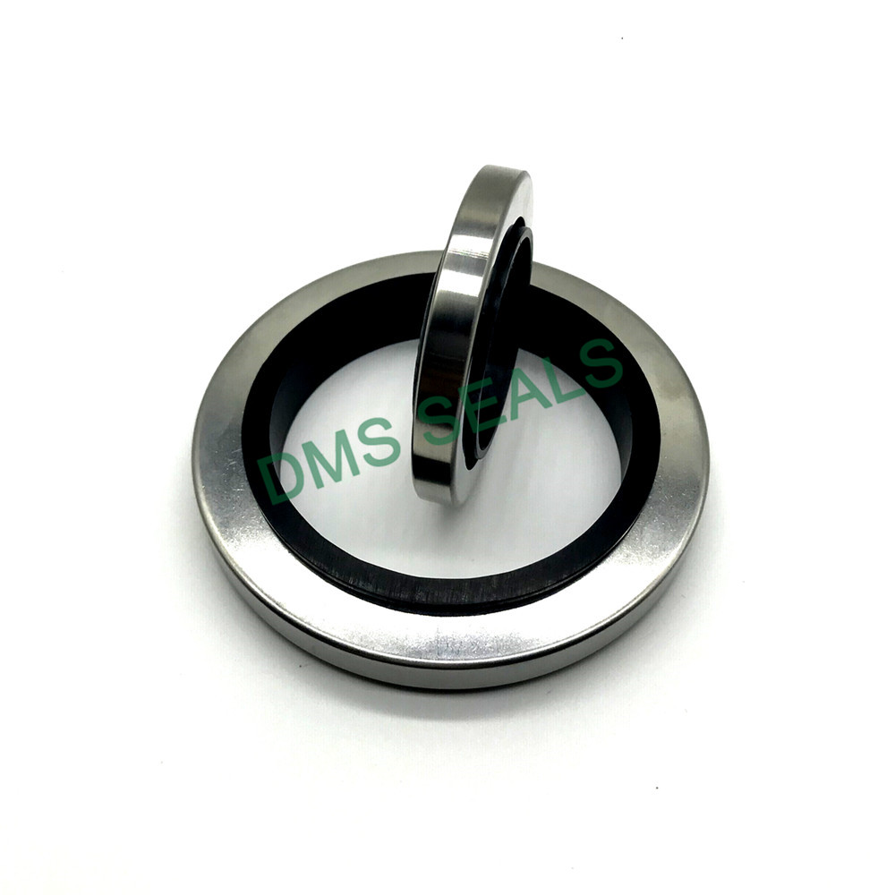 Stainless steel PTFE oil lip seal for high pressure