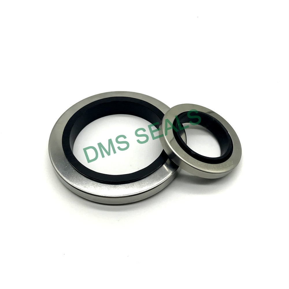 Stainless steel PTFE oil lip seal for high pressure