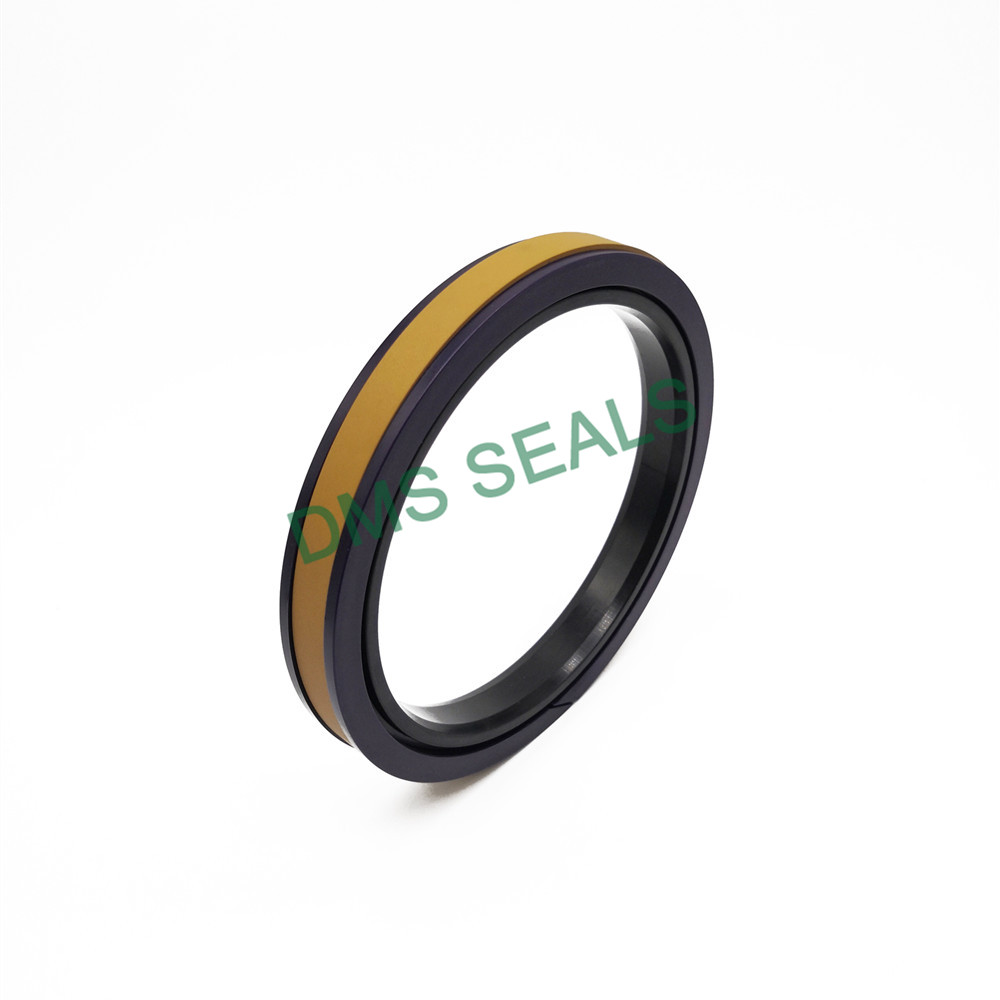 Желтый SPGW — компактное гидравлическое кольцевое уплотнение и комбинированное уплотнение поршня из ПТФЭ, нитрильного каучука и ПОМ.