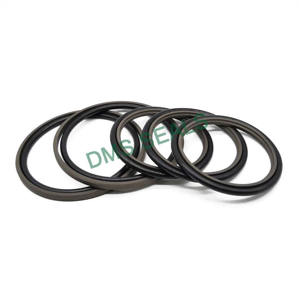 High Quality Bronze Filled PTFE Adding NBR O Ring as Gsj Step Seal for Excavator