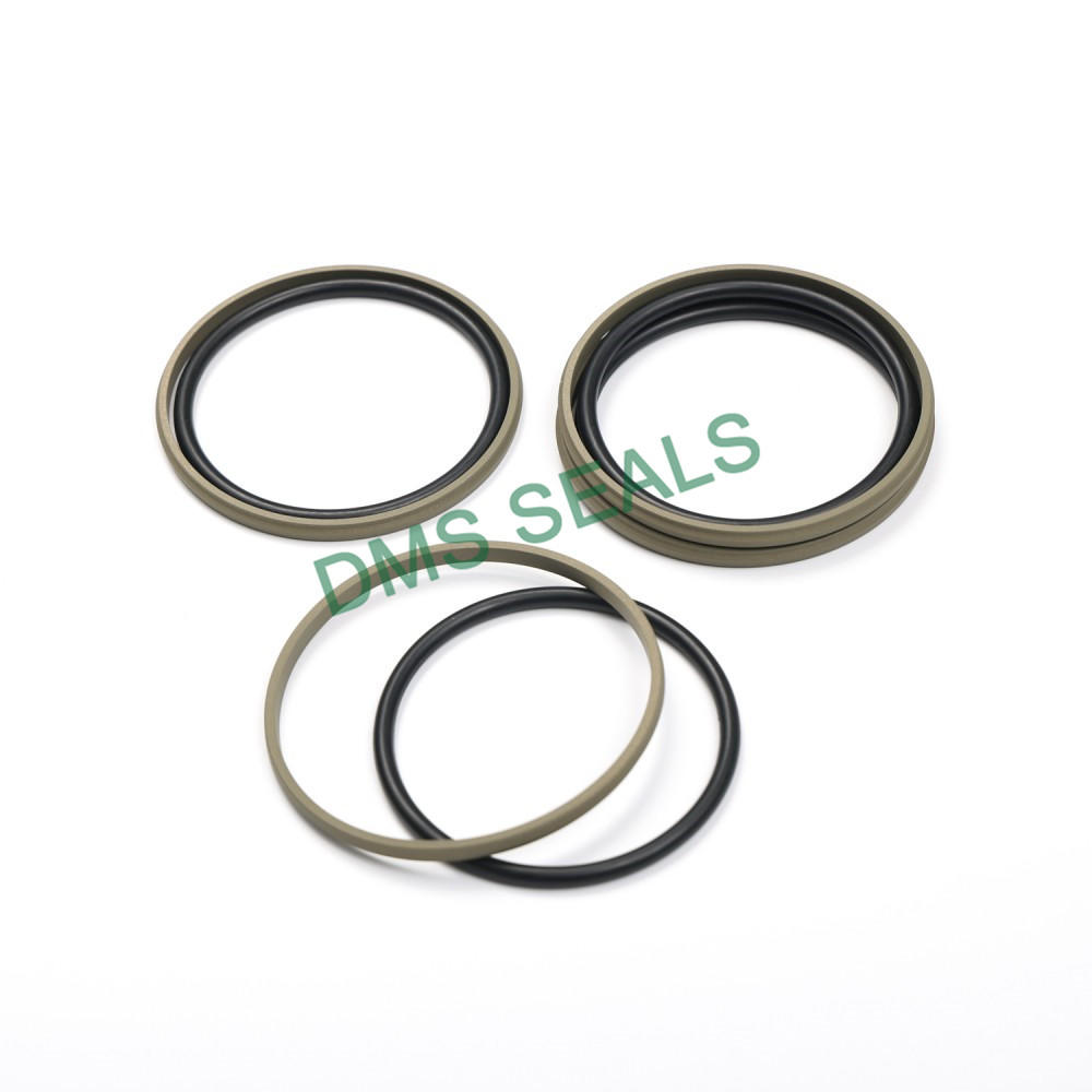 Brown Color PTFE Bronze Excavator Hydraulic Cylinder Glyd Ring Seals Gsd