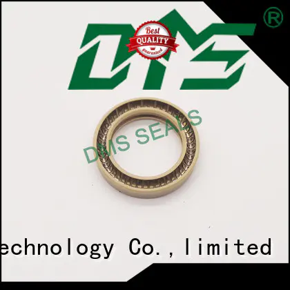 DMS Seal Manufacturer carbon fiber filled spring seals solutions for reciprocating piston rod or piston single acting seal